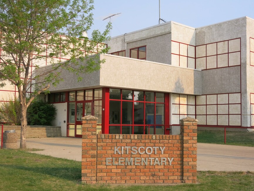 Outside of Kitscoty Elementary Building
